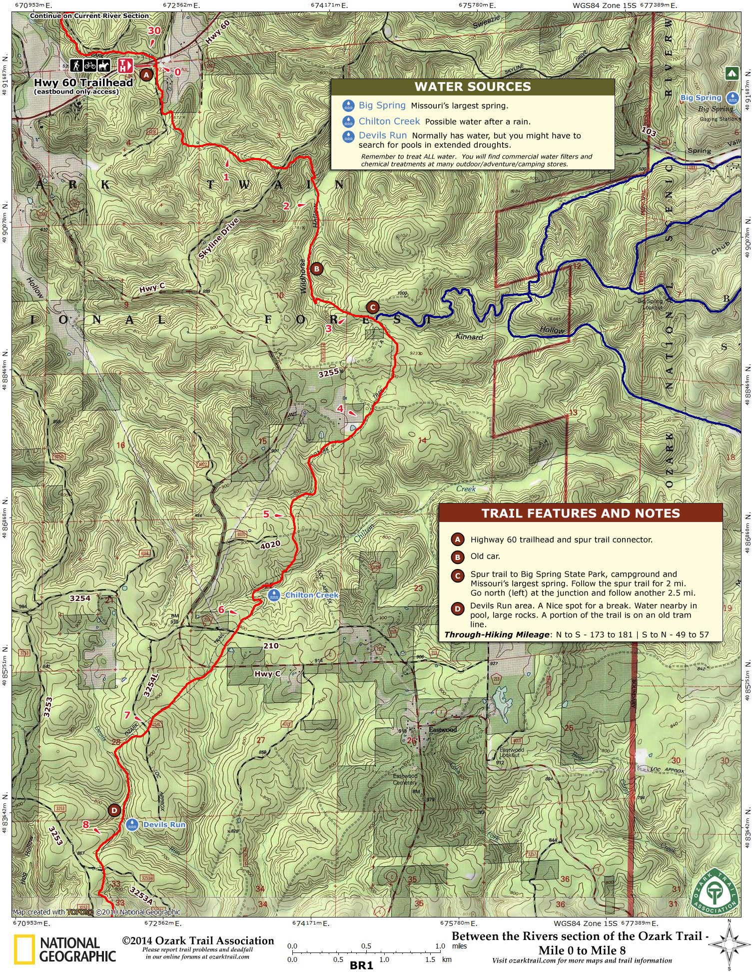 Trip Maps – Ozark Trail Association