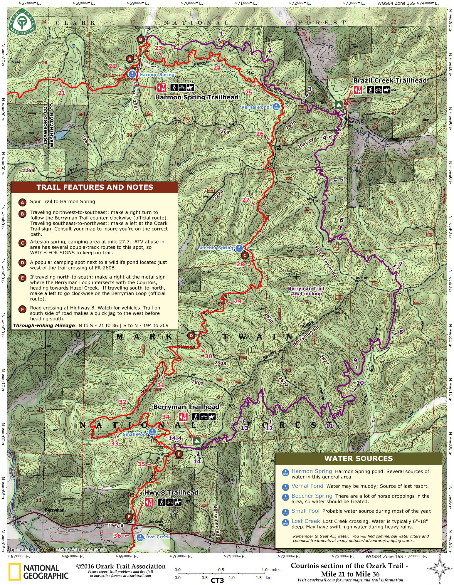 Trip Maps – Ozark Trail Association