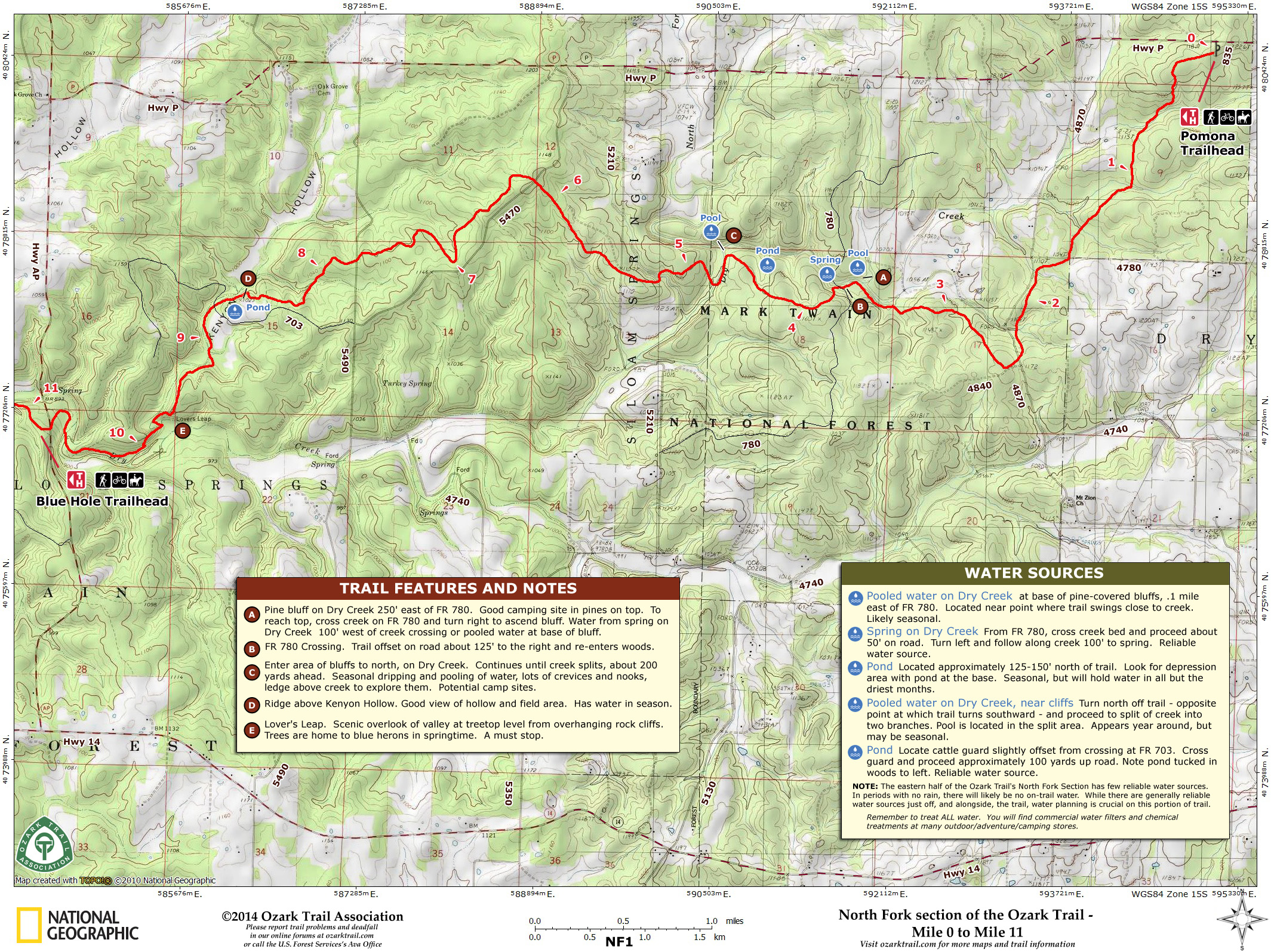 Trip Maps – Ozark Trail Association