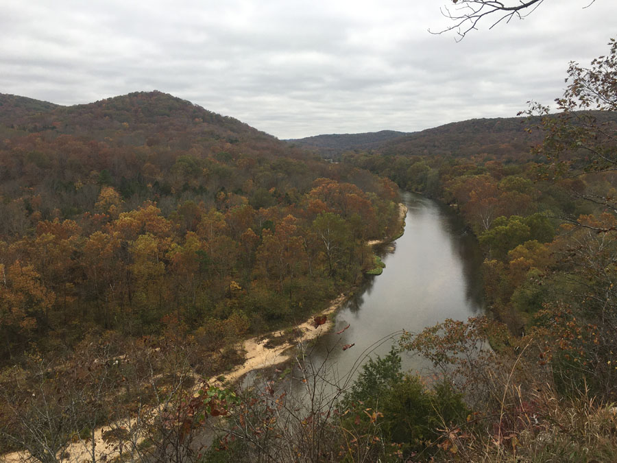 Upper Current River Trail to Bee Bluff and back on East Brushy Creek ...